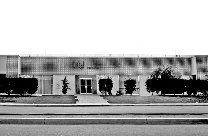 Primo edificio Intel: Archivio personale Ing. Ettore Accenti.