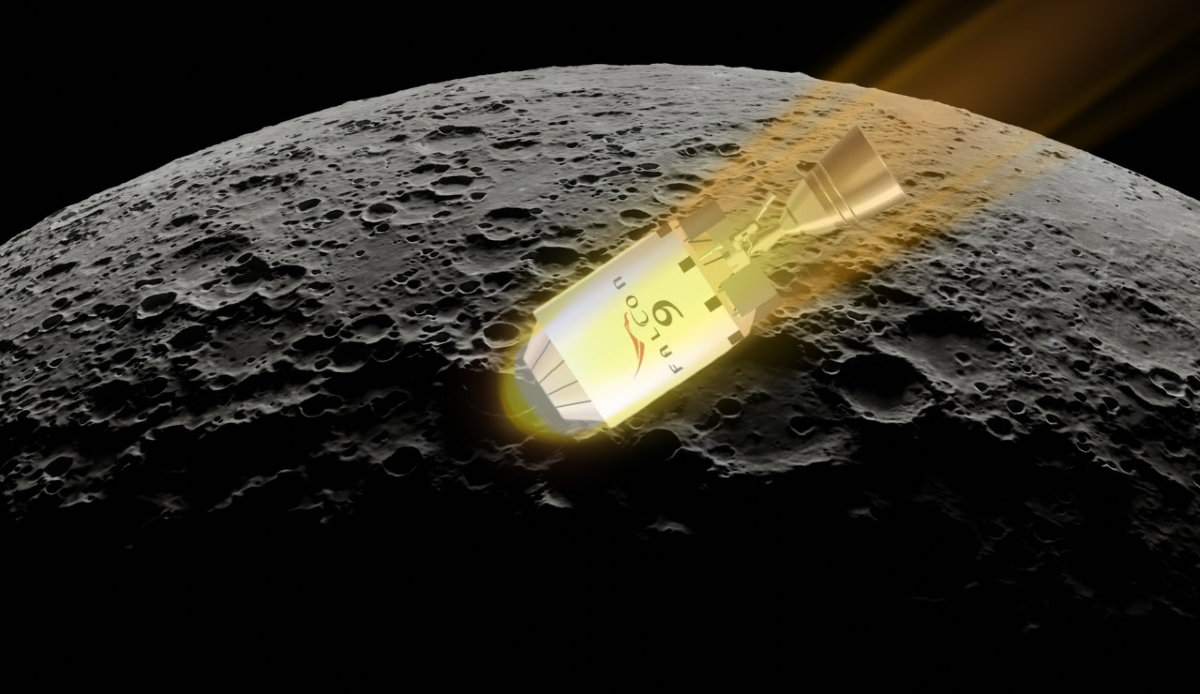 Uno stadio del Falcon 9 si schianterà sulla Luna tra pochi giorni - Canva/SpaceX
