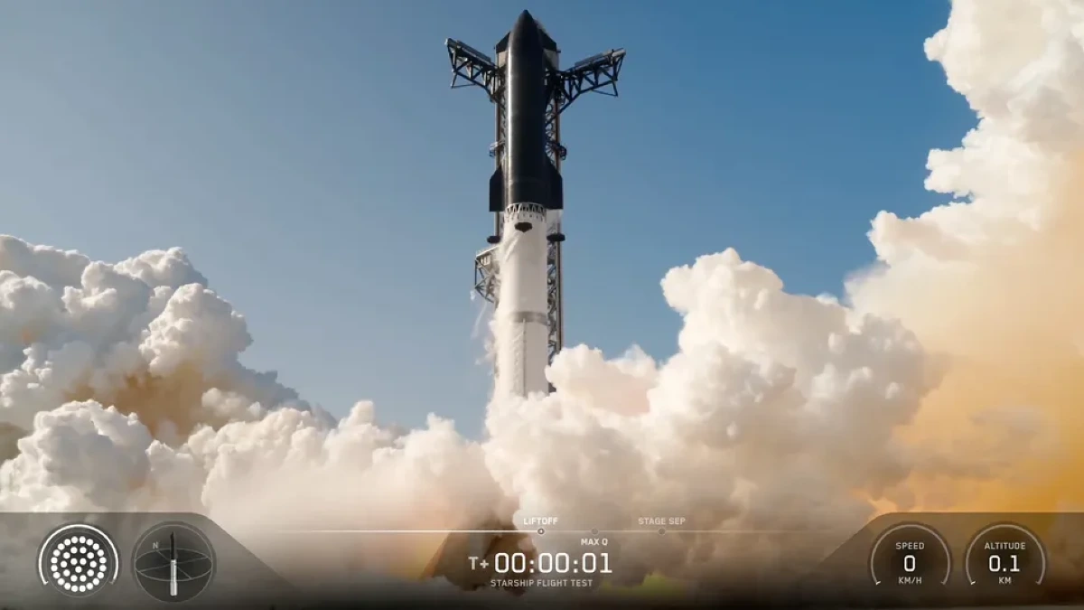La Starship Flight 13 ammara intatta dopo aver portato in orbita i satelliti Starlink V3