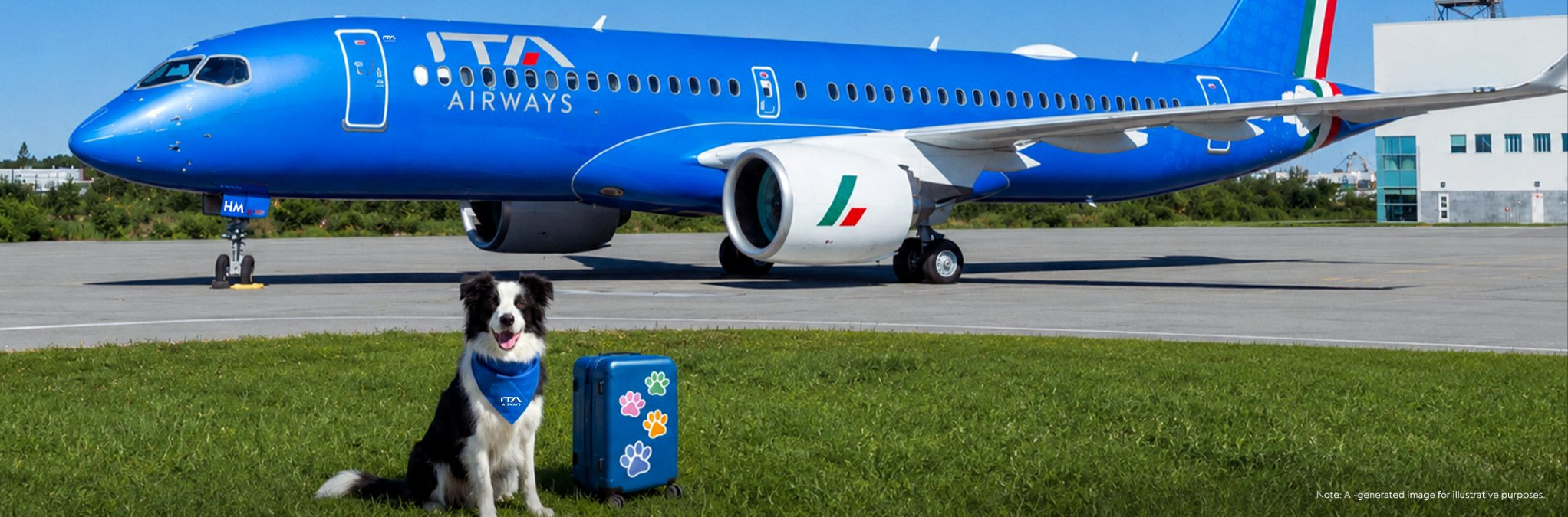 Cani fino a 30 kg in cabina senza trasportino: ITA Airways lancia il Large Dog On Board