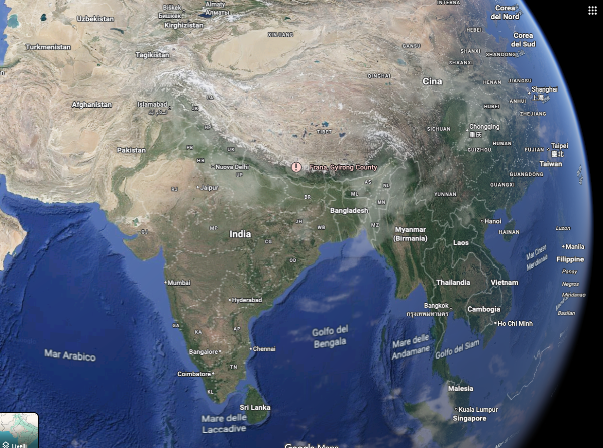 Alluvione in Nepal, le possibili cause e la geografia della zona colpita - Google Maps