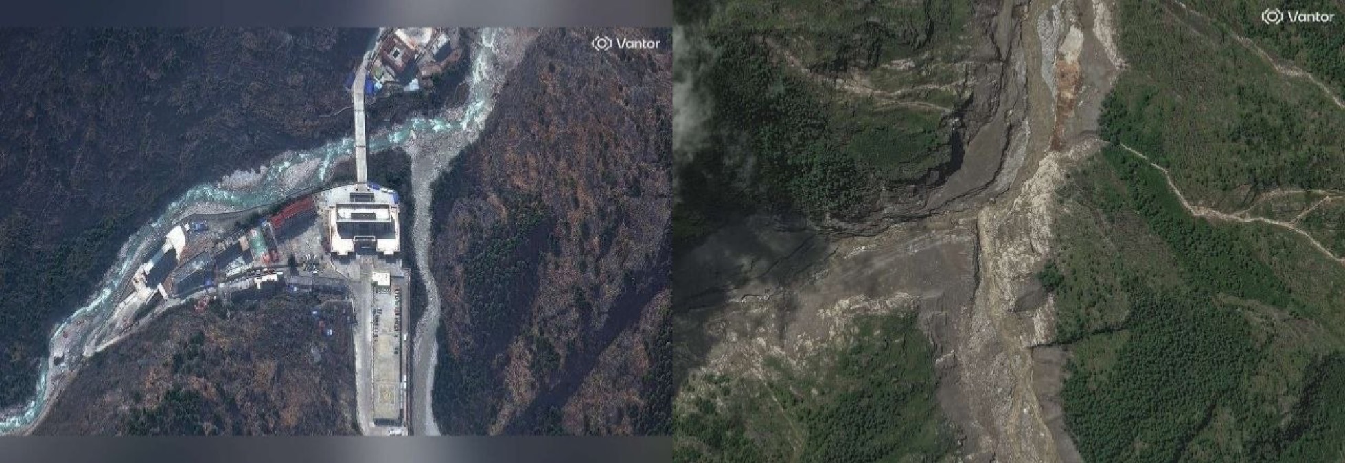 Alluvione in Nepal, le foto satellitari mostrano il prima e il dopo - 
