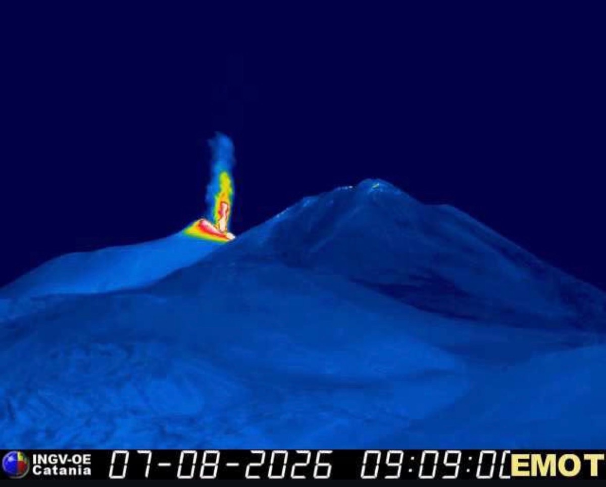 Eruzione Etna 7 agosto 2026