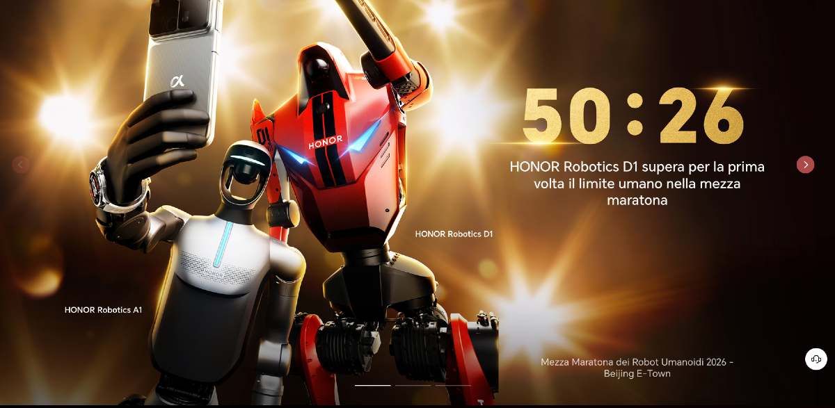 Robot Lightning di Honor battuto record mezza maratona