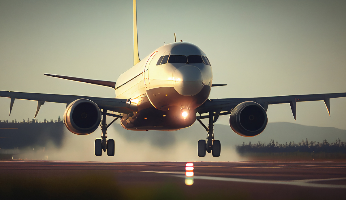 Jet Blast aereo decollo