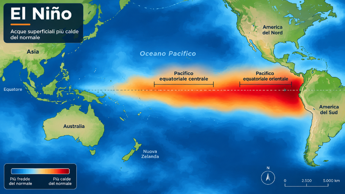 Cos'è El Niño e come influenzerà il clima globale nel 2027 - Immagine creata con IA